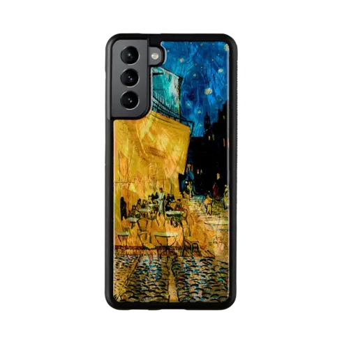iKins case for Samsung Galaxy S21+ cafe terrace black