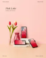 iKins case for Samsung Galaxy S21 Ultra pink lake black