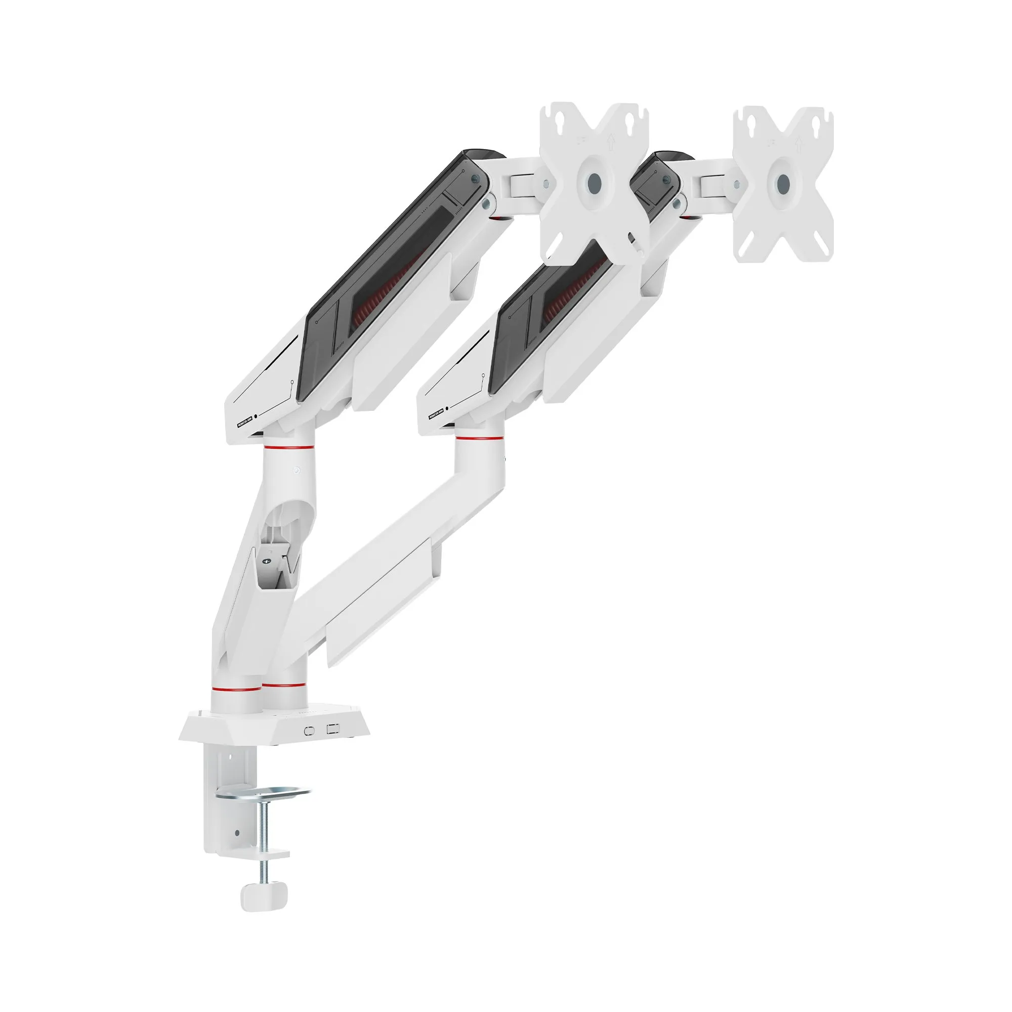 mobilux-khufu-ii White Shark KHUFU-II GMS-3211 / 2 Monitor Desktop Mount