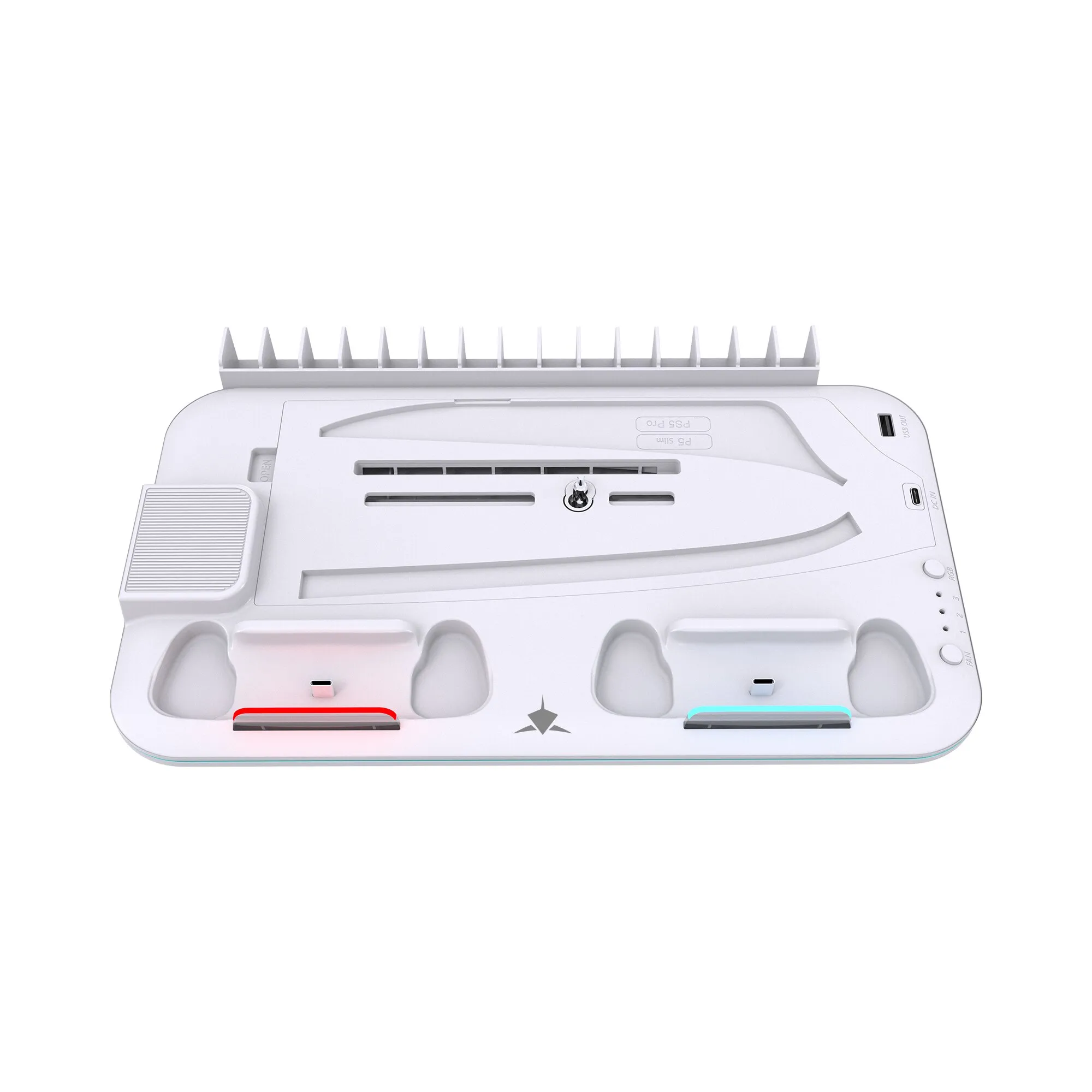 mobilux-kimura-pro White Shark KIMURA PRO PS5 Cooling Pad + 2 Charging Docks, White
