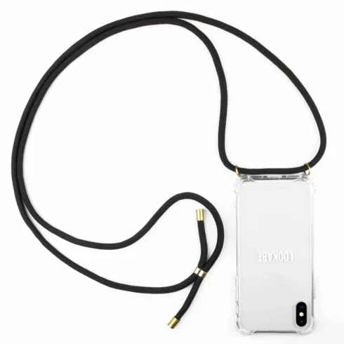 Lookabe Necklace iPhone Xs Max gold black loo005