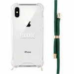 Lookabe Necklace iPhone X/Xs gold green loo013