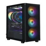 Zalman M4 SE, mATX Mini Tower PC Case, 6 x 120mm FRGB Fans, Black