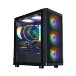 Zalman M4 SE, mATX Mini Tower PC Case, 6 x 120mm FRGB Fans, Black