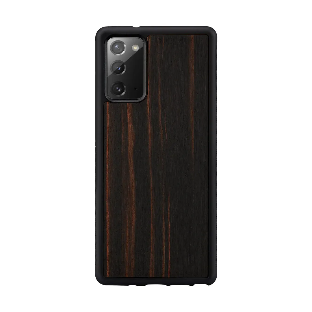 mobilux-m4722b MAN&WOOD case for Galaxy Note 20 ebony black