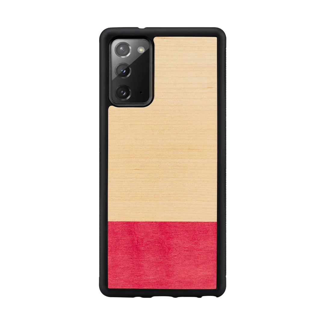 mobilux-m4733b MAN&WOOD case for Galaxy Note 20 miss match black