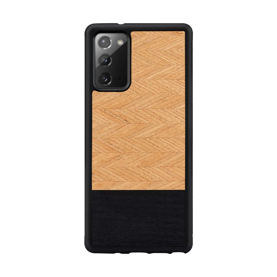mobilux-m4742b MAN&WOOD case for Galaxy Note 20 herringbone nero black
