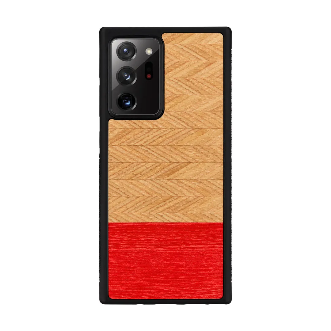 mobilux-m4844b MAN&WOOD case for Galaxy Note 20 Ultra herringbone azalea black