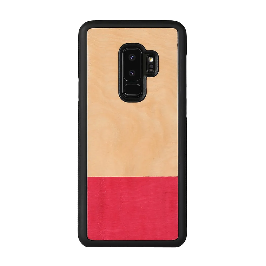 mobilux-m6145b MAN&WOOD SmartPhone case Galaxy S9 Plus miss match black