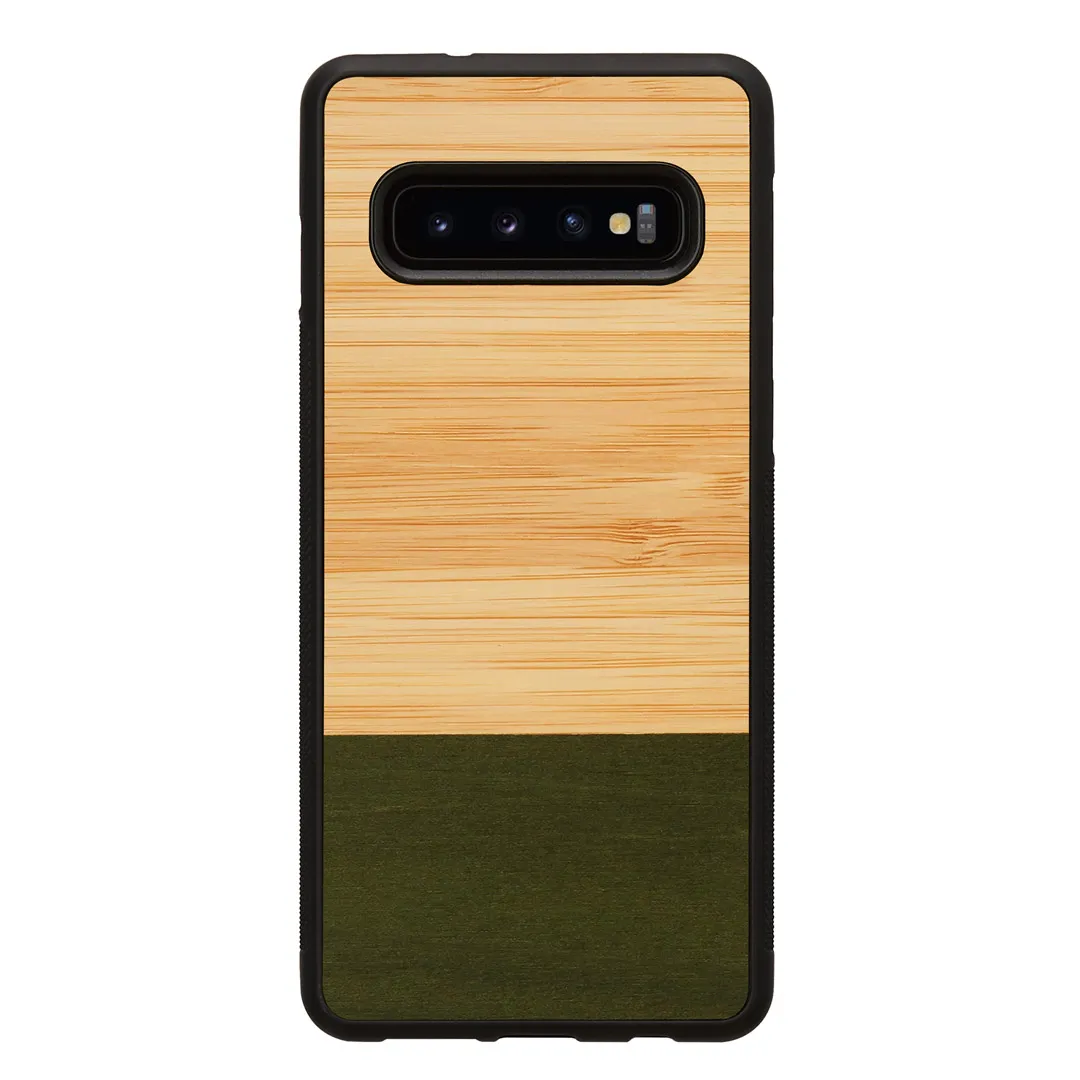 mobilux-m6243b MAN&WOOD SmartPhone case Galaxy S10 bamboo forest black