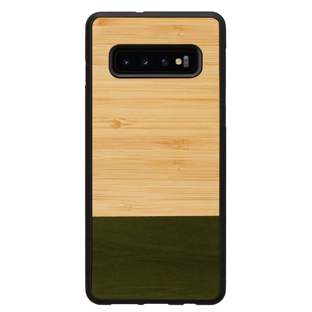 mobilux-m6343b MAN&WOOD SmartPhone case Galaxy S10 Plus bamboo forest black