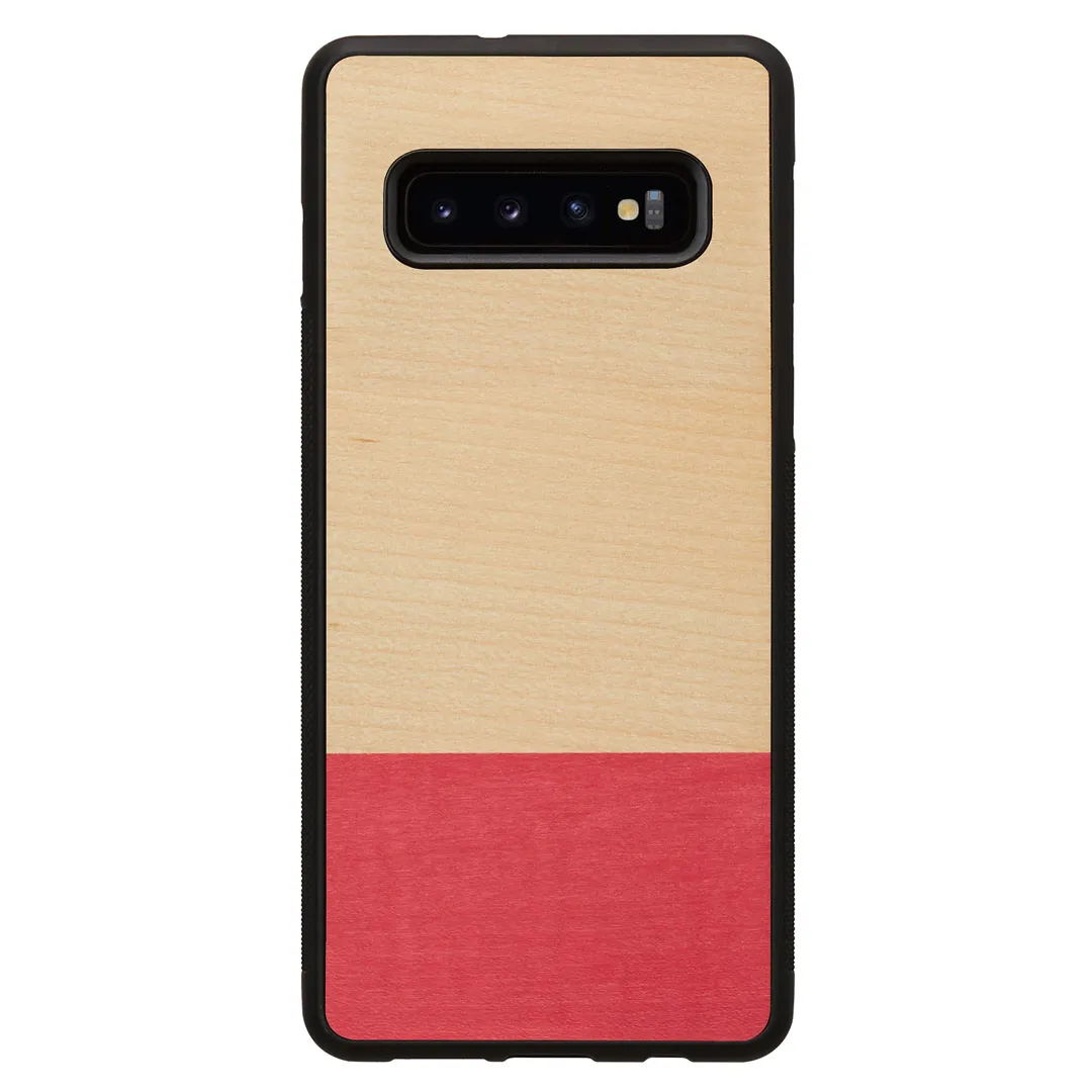 mobilux-m6345b MAN&WOOD SmartPhone case Galaxy S10 Plus miss match black