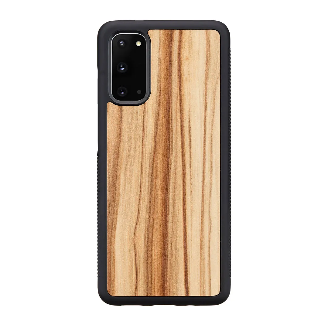 mobilux-m6518b MAN&WOOD case for Galaxy S20 cappuccino black