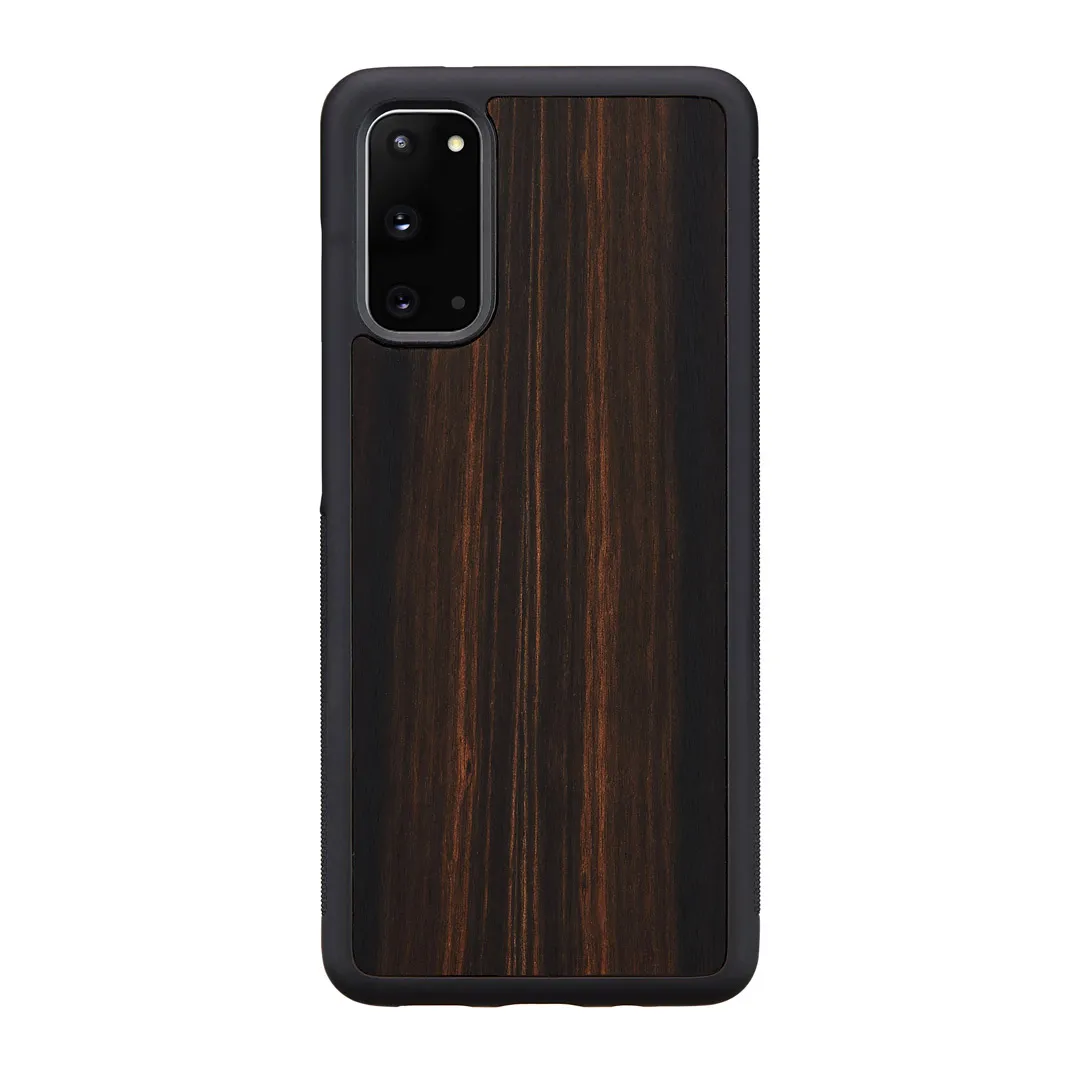 mobilux-m6522b MAN&WOOD case for Galaxy S20 ebony black