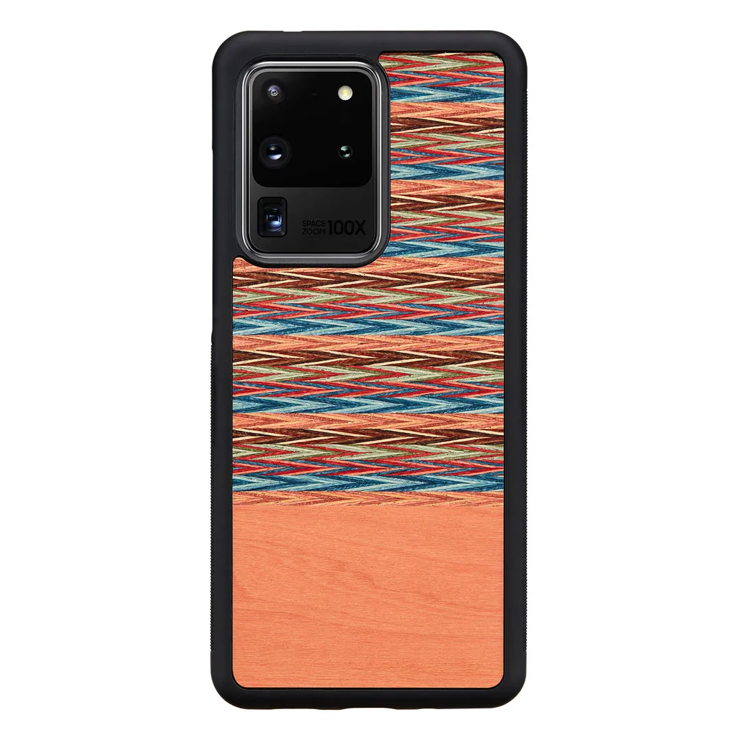 mobilux-m6742b MAN&WOOD case for Galaxy S20 Ultra browny check black
