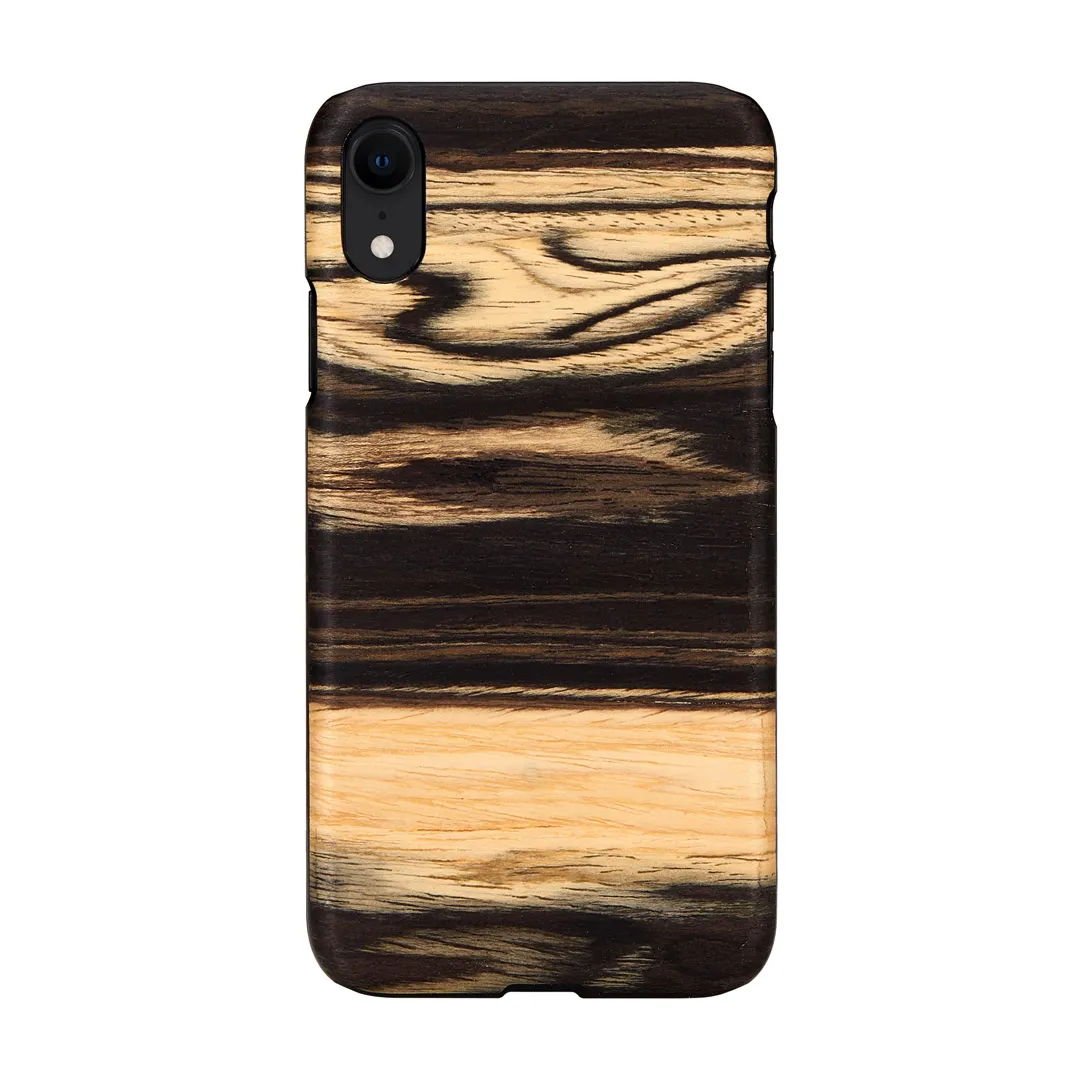mobilux-m7619b MAN&WOOD SmartPhone case iPhone XR white ebony black