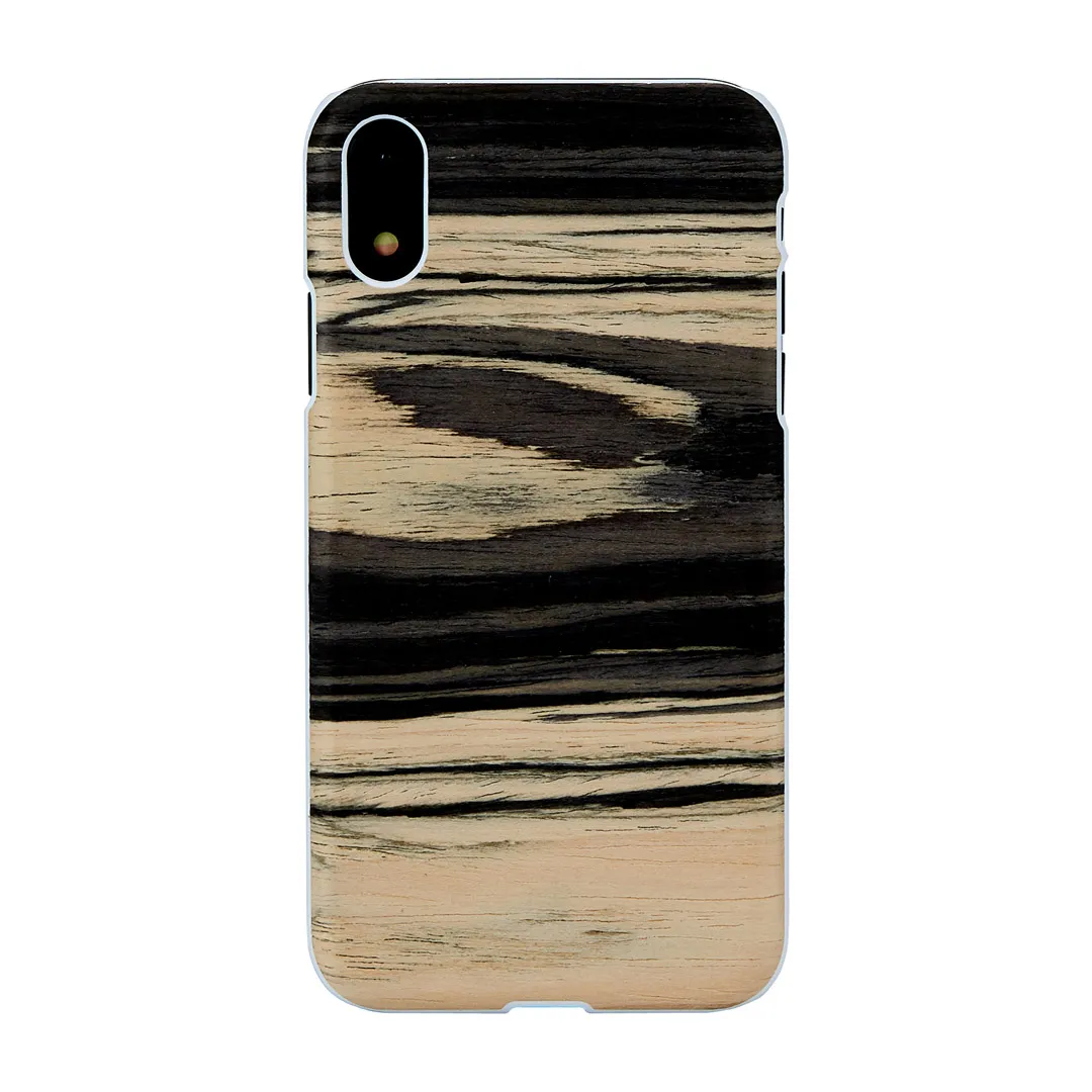 mobilux-m7619w MAN&WOOD SmartPhone case iPhone XR white ebony white