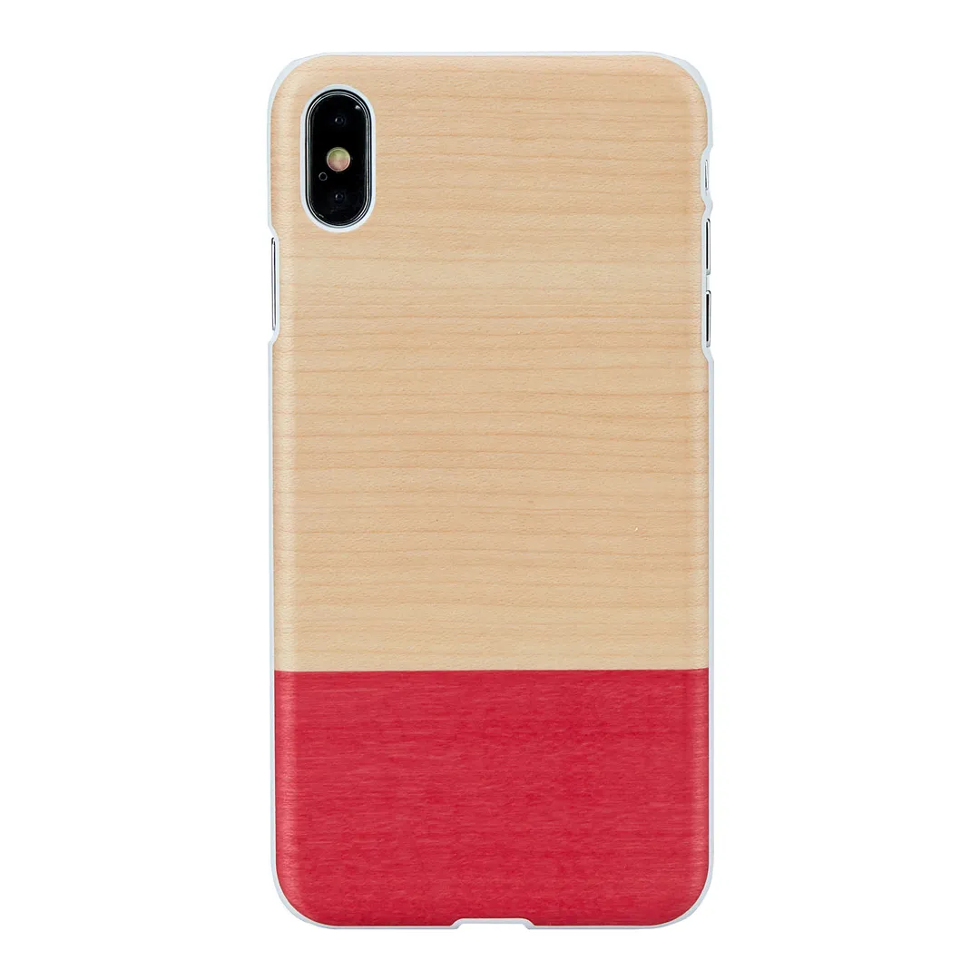mobilux-m7745w MAN&WOOD SmartPhone case iPhone XS Max miss match white