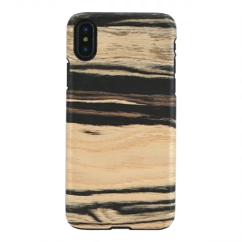 mobilux-m8019b MAN&WOOD SmartPhone case iPhone X/XS white ebony black