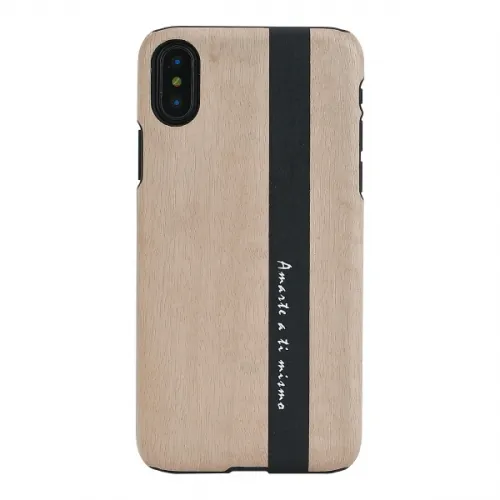 mobilux-m8053b MAN&WOOD SmartPhone case iPhone X/XS diario black
