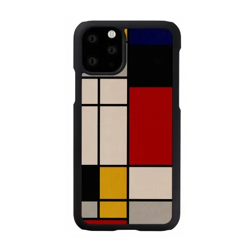 mobilux-m8150b MAN&WOOD SmartPhone case iPhone 11 Pro mondrian wood black