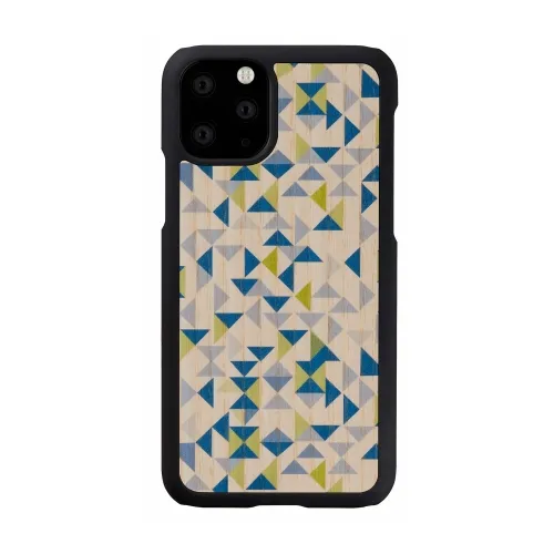 mobilux-m8168b MAN&WOOD SmartPhone case iPhone 11 Pro blue triangle black
