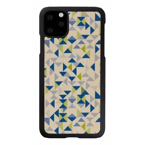 mobilux-m8368b MAN&WOOD SmartPhone case iPhone 11 Pro Max blue triangle black
