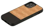 MAN&WOOD case for iPhone 12 mini herringbone nero black
