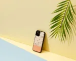MAN&WOOD case for iPhone 12 mini pink flower black