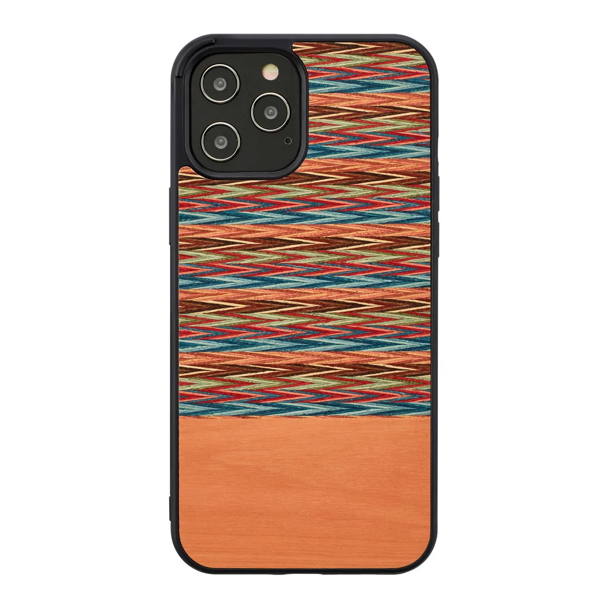 mobilux-m8632b MAN&WOOD case for iPhone 12/12 Pro browny check black