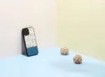 MAN&WOOD case for iPhone 12/12 Pro blue flower black