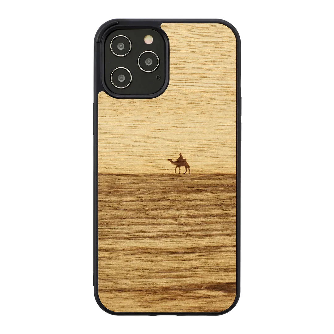 mobilux-m8717b MAN&WOOD case for iPhone 12 Pro Max terra black