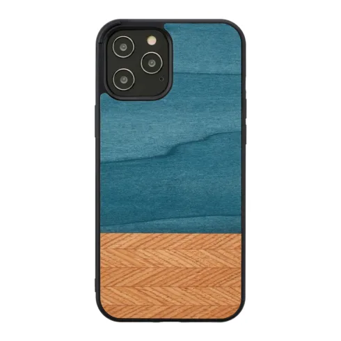 MAN&WOOD case for iPhone 12 Pro Max denim black