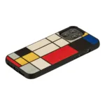MAN&WOOD case for iPhone 12 Pro Max mondrian wood black