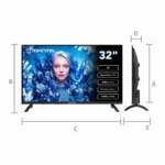 Manta MATV002LHN32 32″ LED HD TV with S2 Tuner, DVBT2, HEVC/265, USB, ARC, HDMI, CI+, Slim Design, B