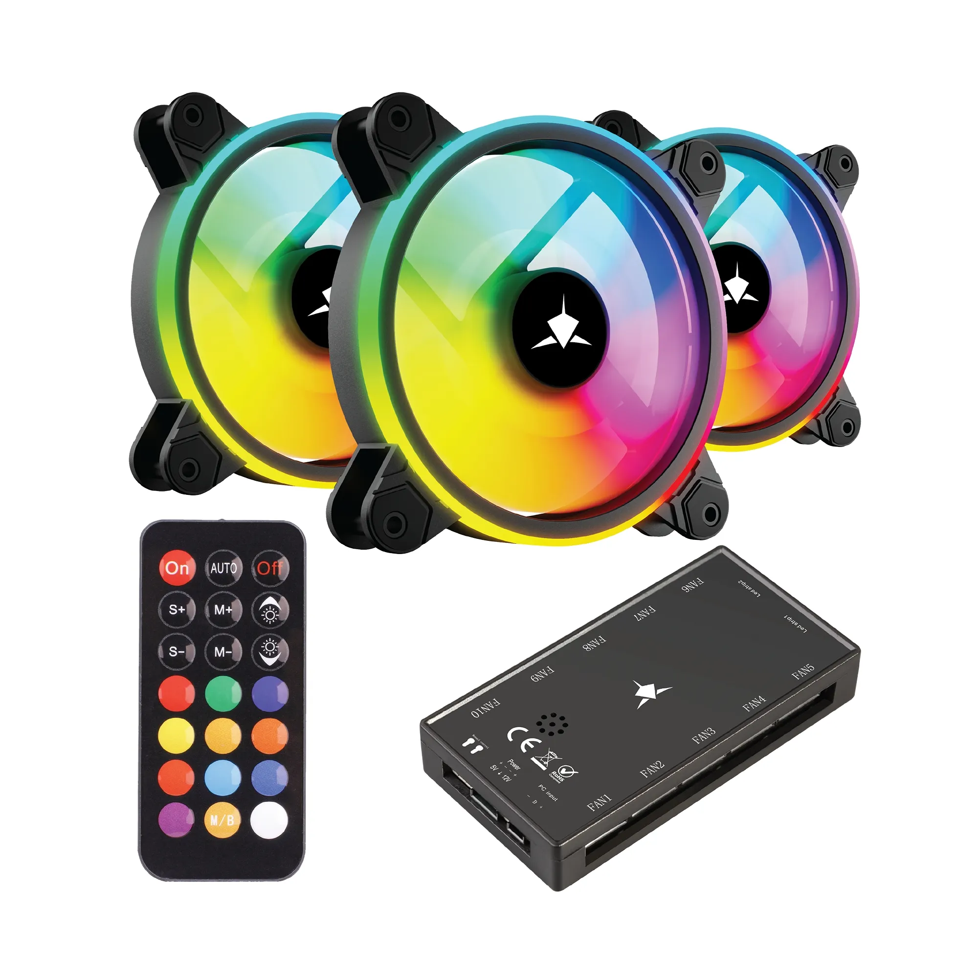 mobilux-nebula-2-b White Shark GCF-S028-004 Nebula-2 Black ARGB Kit
