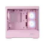 Zalman P30 V2, mATX Mini Tower PC Case, 3 x 120mm ARGB Fans, Pink