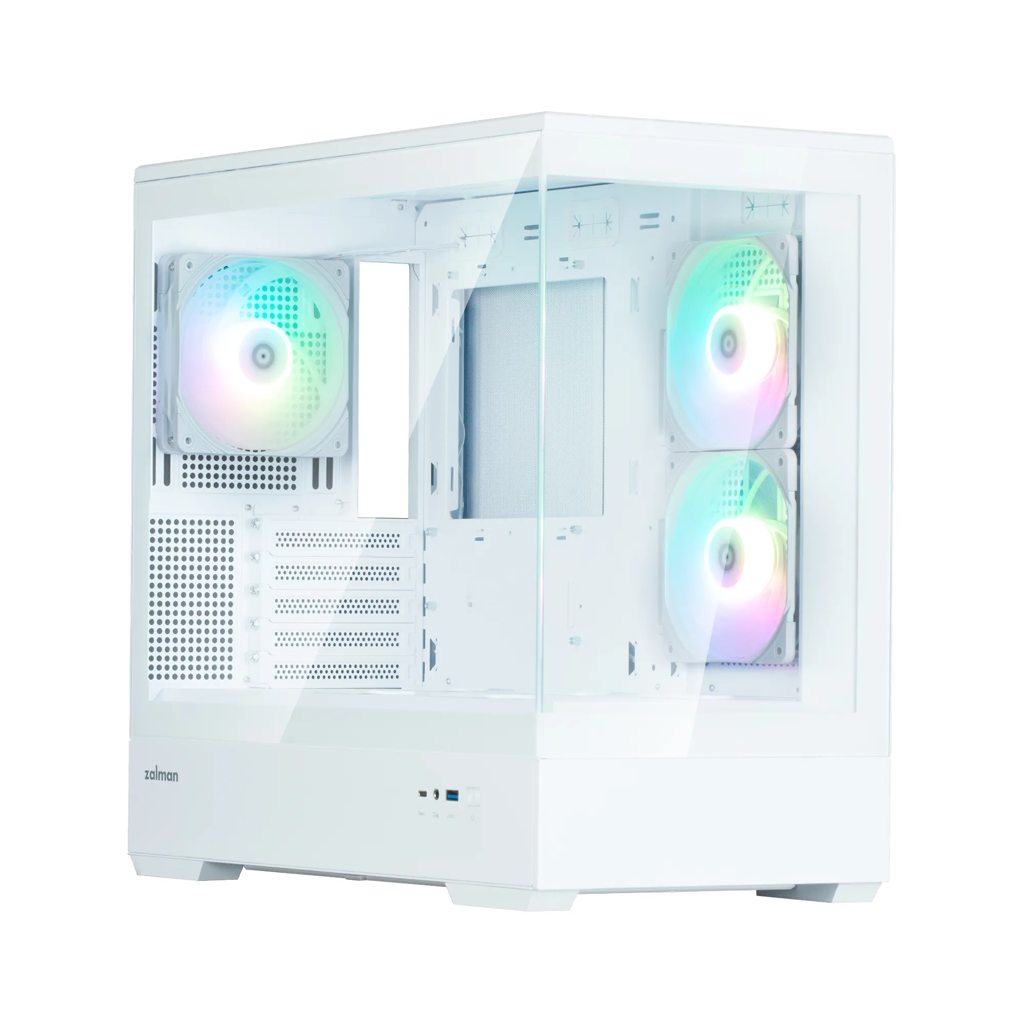 mobilux-p30-white-v2 Zalman P30 WHITE V2 ARGB Fan x3