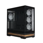 Zalman P40 NAMU, ATX Mid Tower PC Case, 4  x 120mm ARGB Fans, Black