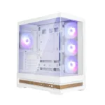 Zalman P40 NAMU, ATX Mid Tower PC Case, 4  x 120mm ARGB Fans, White