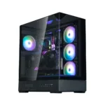 Zalman P40 PRISM PLUS, ATX Mid Tower PC Case, 4  x 120mm ARGB Fans, Black