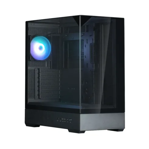 Zalman P40 PRISM PLUS, ATX Mid Tower PC Case, 4  x 120mm ARGB Fans, Black