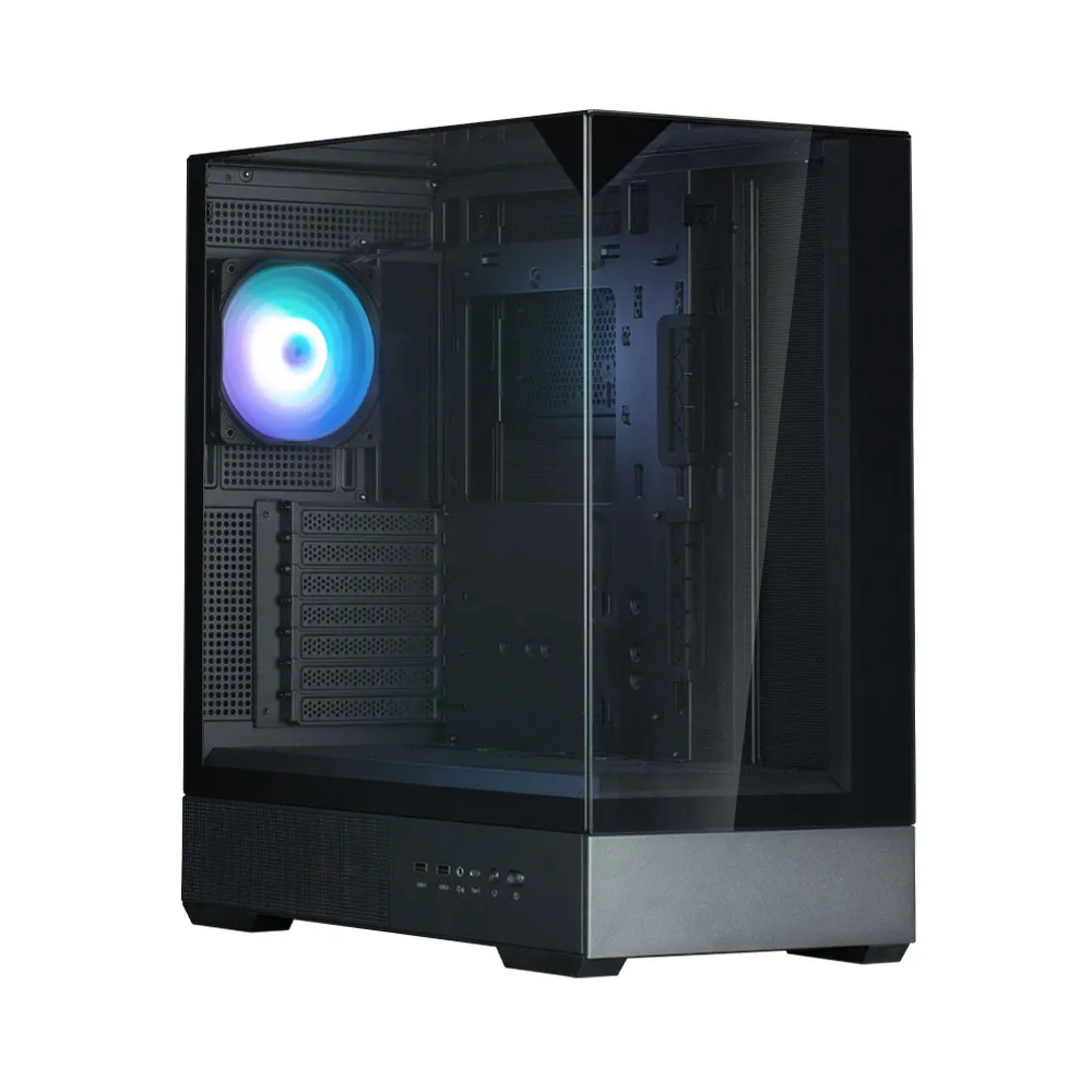 mobilux-p40-prism-plus-black Zalman P40 PRISM PLUS, ATX Mid Tower PC Case, 4 x 120mm ARGB Fans, Black