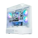 Zalman P40 PRISM PLUS, ATX Mid Tower PC Case, 3  x 120mm ARGB Fans, White