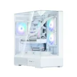 Zalman P40 PRISM PLUS, ATX Mid Tower PC Case, 3  x 120mm ARGB Fans, White