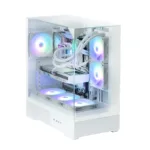 Zalman P40 PRISM PLUS, ATX Mid Tower PC Case, 3  x 120mm ARGB Fans, White