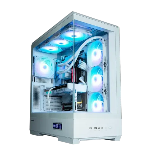 Zalman P50 DS  White, ARGB Fan x4