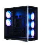 Zalman P60, ATX Mid Tower PC Case, 5 x 120mm ARGB Fans, Black