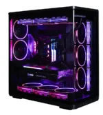 Zalman P60, ATX Mid Tower PC Case, 5 x 120mm ARGB Fans, Black