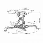 Sbox PM-18 Projector Ceiling Mount
